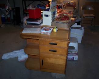 SMALL CABINET & MISC.