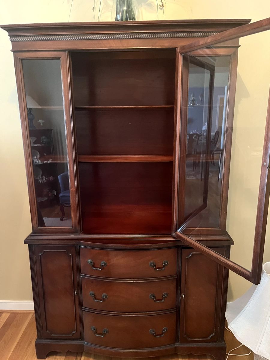 Beautiful solid wood china cabinet