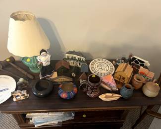 Collection of artifacts from owner's travels overseas