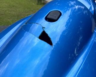Better picture of front damage