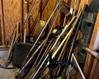 Lots of garden tools