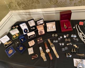 Jewelry, watches, pins