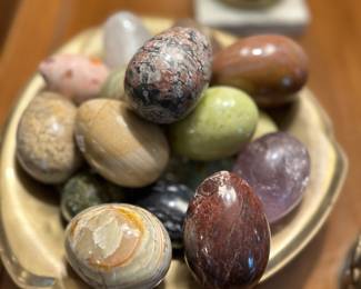 Pyrite egg, large natural stone eggs