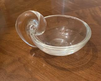 Steuben crystal dish