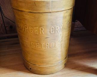 Burger Cry Co Detroit vintage metal jug