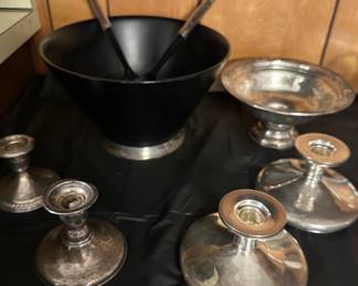 Sterling silver candlesticks