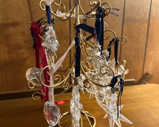 Assortment of Swarovski ornaments