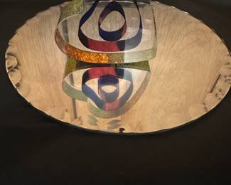 Boda Kosta heart art glass