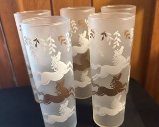 Vintage Cavalcade Libby high ball glasses