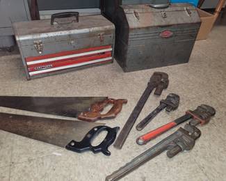 Pipe Wrenches, Saws, Craftsman Toolboxes