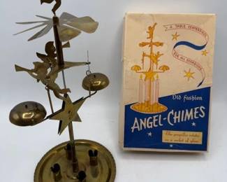Vintage. Brass. Candles spin the angels. https://modestlambestatesales.hibid.com/