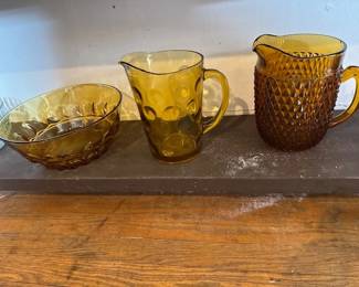 MCM Amber glass. https://modestlambestatesales.hibid.com/