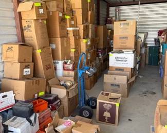 Boxes for a later sale.