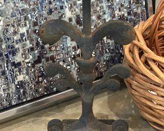 @14” Tall iron door stop