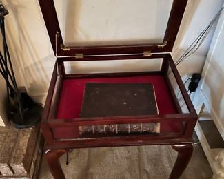 Queen Anne Mahogany Display Case