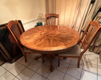 Oak Kitchen Table  with 3 Chairs