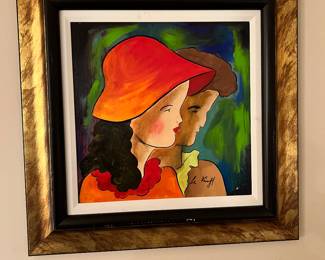 Le Kimpf Embellished Print on Canvas 