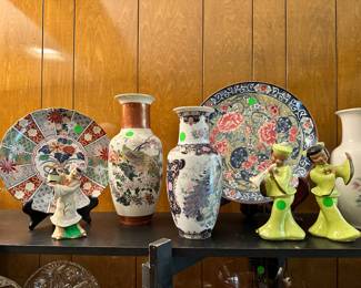 Asian Vases, Plates and Figurines
