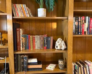 Books, Rocks, plant