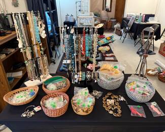Costume Jewelry, Marbles, Figurines