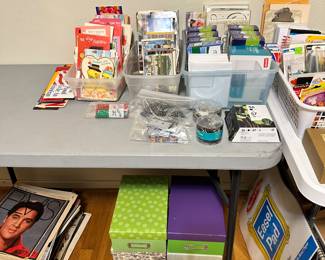 Office items, cards, postcards
