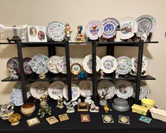 Decorative Plates, Figurines, Birds, etc.