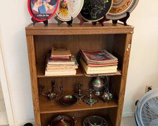 Shelf, Sheet Music, Plates, Silver Plate