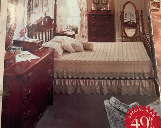 An old add in the top drawer of the dresser of this lovely set.