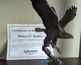 Michael F. Maiden Eagle sculpture