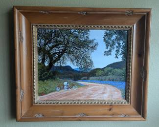 B Herd oil on canvas, Bluebonnets