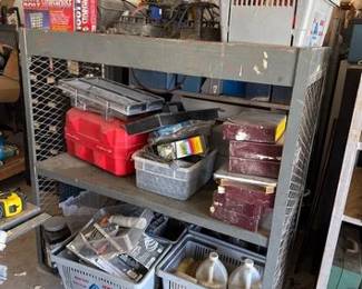 1523  Rolling Metal Rack, Light Stand, Tubes  LED Lights 