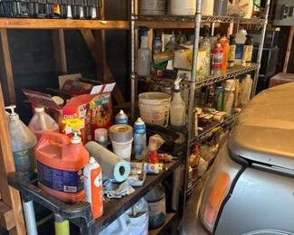 2042  Metro 5Tier Metal Rolling Rack and 3Tier Push Cart 