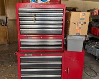 1532  Homak Tool Box Full of Tools 