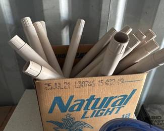4020 Rolling Counter, Ceiling Tiles, Box of Clothes