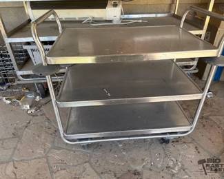 2202  2 Metal Rolling Carts 