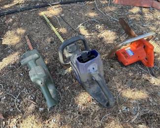 2506  2 Hedge Trimmers, Electric Chain Saw 