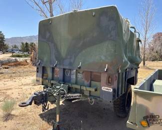 55  Military Cargo Trailer with Cover and Pintle 