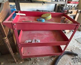 1606  Rolling Cart with Tools 