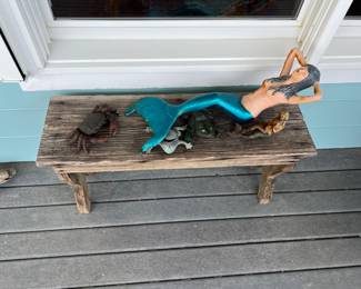 Mermaid lady sunning