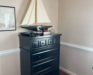Carved sailing boats