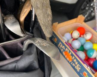 Set of golf clubs