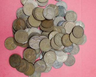 100 Wheat Cents 1909-1929