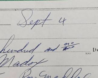 Rose Maddox Signature--Queen of Hillbilly Swing