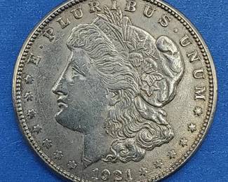 1921-S Morgan Silver Dollar Higher Grade