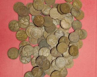 100 Wheat Cents 1909-1929