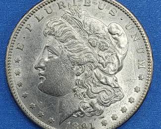 1891-S Morgan Silver Dollar Higher Grade