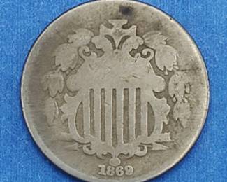 1869 Shield Nickel