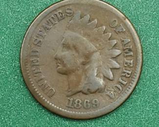 1869 Indianhead Cent--KEY
