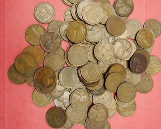 100 Wheat Cents 1909-1929
