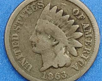 1863 Indianhead Cent